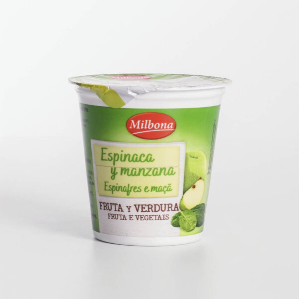 Yogur Fruta y Verdura Espinacas Milbona Lidl