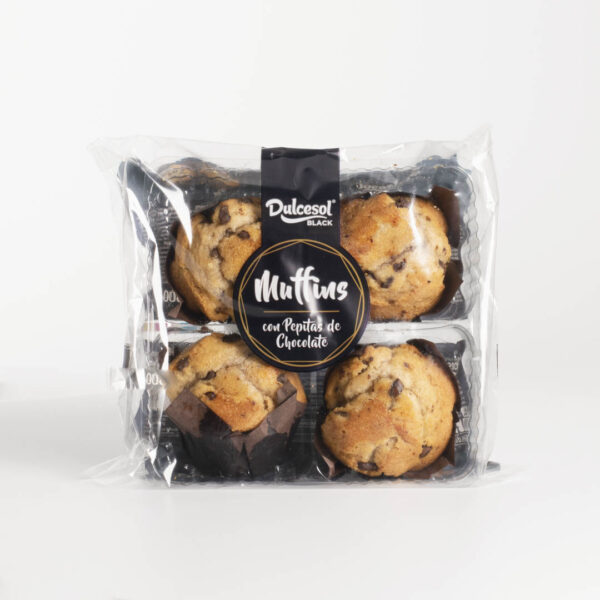 Muffins pepitas chocolate Dulcesol
