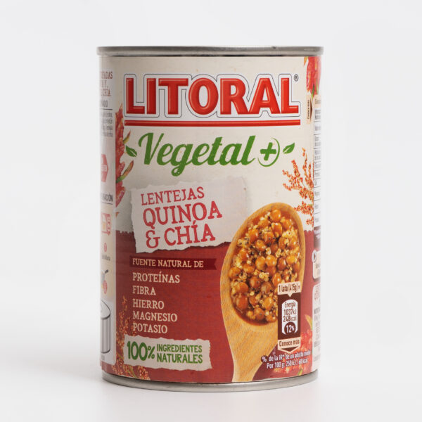 Litoral Vegetal+ Lentejas quinoa chia