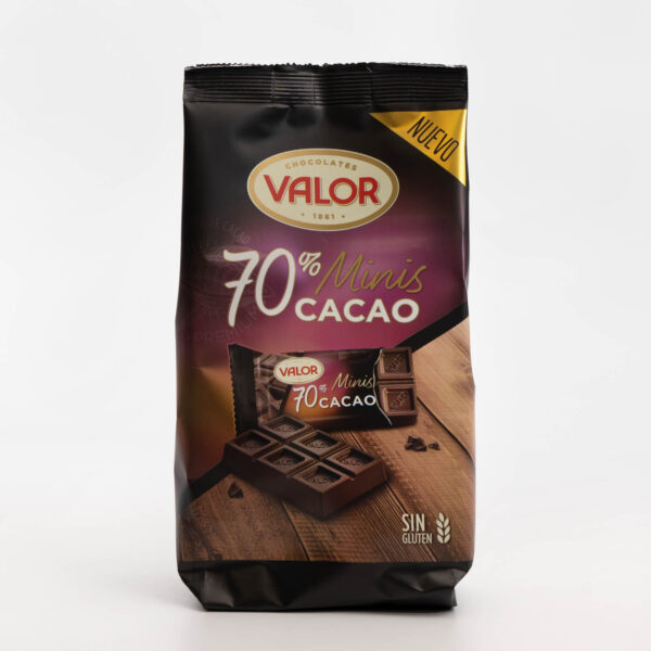 Minitabletas 70% cacao Valor