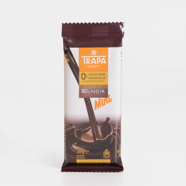 Trapa Mini 80% cacao 0% azúcares