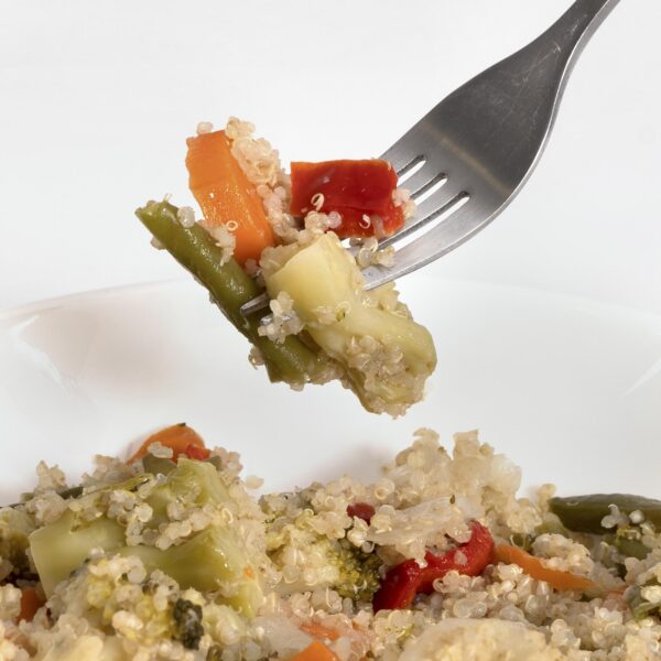 Salteado de verduras y pollo con quinoa Limo&Lima detalle