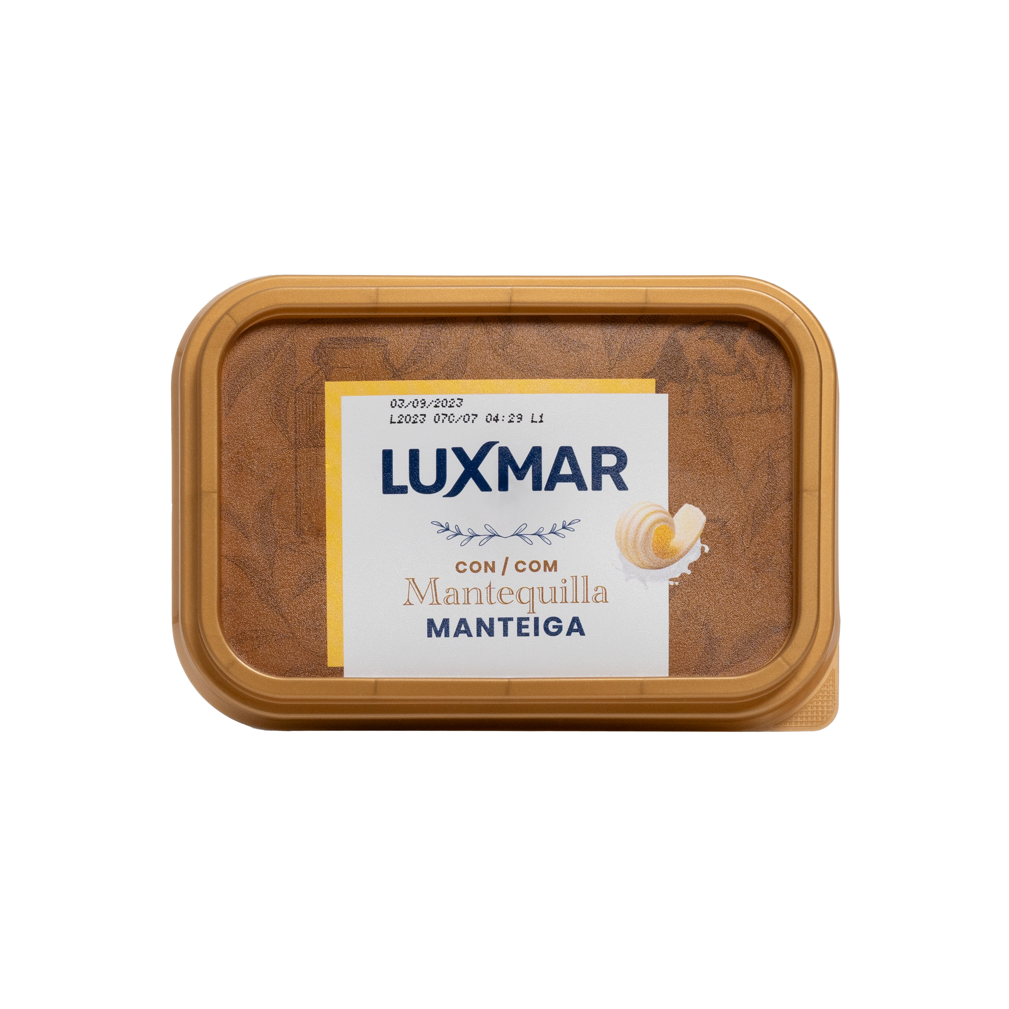 Margarina Luxmar con mantequilla