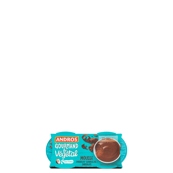 Mousse de chocolate vegana Andros Gourmand & Vegetal